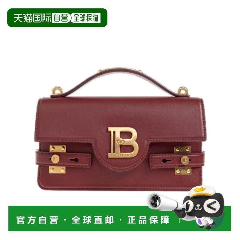 BALMAIN 女士手提包 GN1DA828LSPY3UA SS2026 红色 徽标手提包,箱包皮具/热销女包/男包,通用款女包,淘宝优惠券,粉丝福利购,淘宝优惠卷