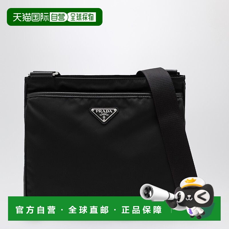 1h可退 PRADA 男士斜挎包 2VH118XOO2DMHF0002 AW2025 黑色