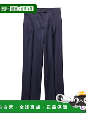 PRADA 女士休闲裤 P277I16PSSOOOF0008 SS2025蓝色 阔腿裤