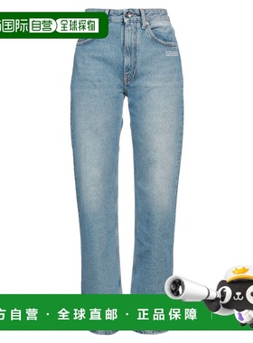 潮奢 off-white 女士 直筒裤 blue蓝色 舒适时尚