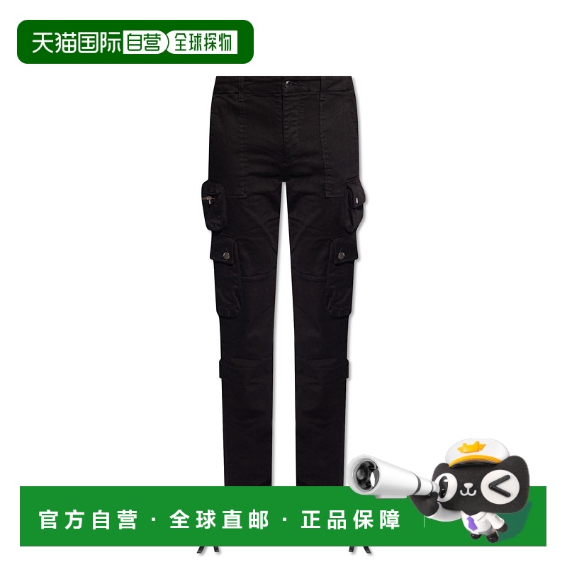1h可退 AMIRI 男士休闲裤 PS24MDS0160018 SS2025 黑色 Cargo tro