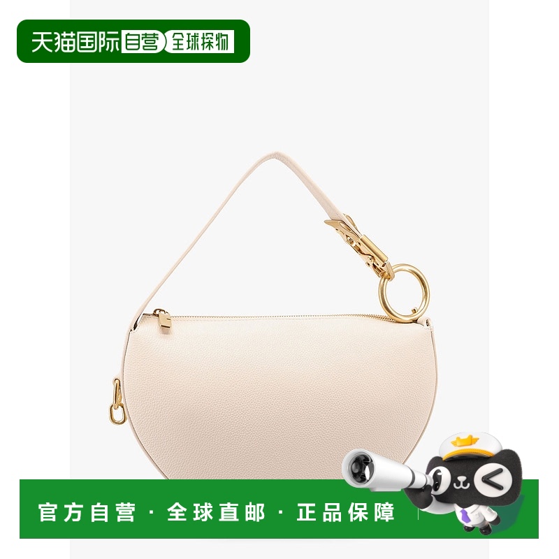 1h可退 潮奢 Burberry 巴宝莉 女士 KNIGHT ARC 皮革手袋(米白色)