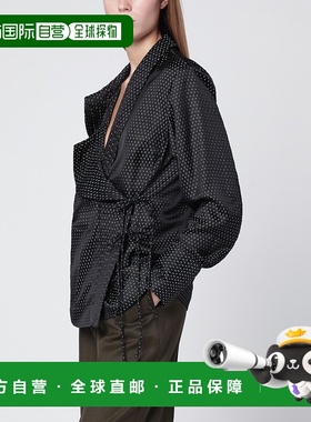 1h可退 潮奢 Dries Van Noten 德赖斯 范诺顿 女士 黑色裹式提花