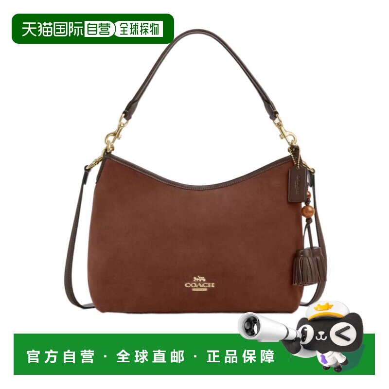 COACH 女士斜挎包 CCC75IMYEF SS2024 棕色 流苏月桂单肩包蔻驰