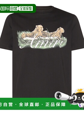1h可退 AMIRI 男士T恤 PF23MJG001001 AW2023 黑色 T-SHIRT短袖