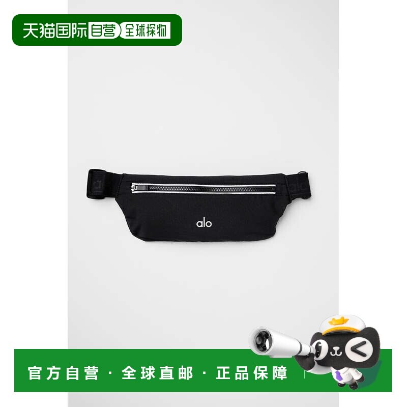 alo yoga大 可调节皮带扣闭合户外包  防撕裂面料黑色  男女同款a图片