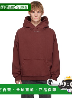 1h可退 潮奢 Ksubi 男士 酒红色 Sott Ekcess 连帽衫 MPS25FL010