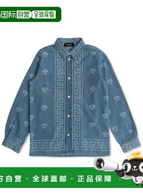 VERSACE 女童衬衫 10182581A130701D190 SS2025 蓝色