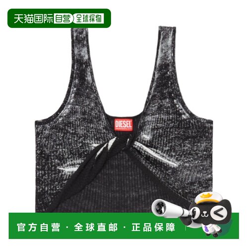 DIESEL 女士运动文胸 A208350IKCL9XX SS2026 花色 m-lilas扭结背
