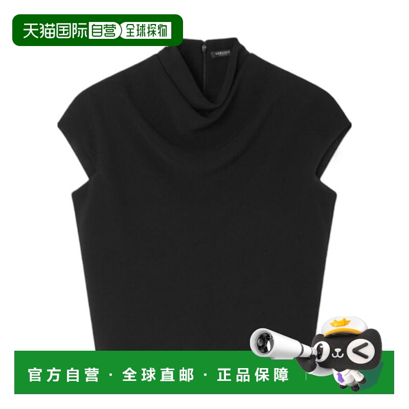 1h可退 VERSACE 女士T恤 10169561A122651B000 AW2024 黑色