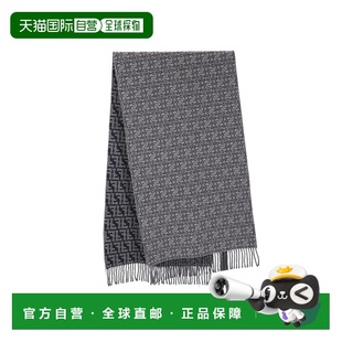FXS472ASN1F0UU1 AW2024 灰色 FENDI Labyrinth 围巾 羊毛 男士