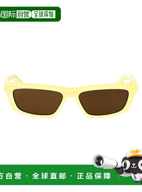 JACQUEMUS 男士太阳镜 JAC136C3SUNC3 AW2025 黄色 Trapezi Sungl