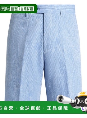 1h可退 ETRO 男士短裤 MREB000499TJ5E3S8460 SS2026 蓝色休闲裤