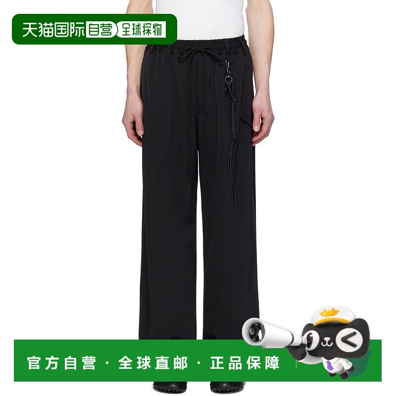 1h可退 潮奢 Song For The Mute 男士 黑色 Relaxed 运动裤 251MP