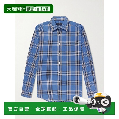 1h可退 潮奢 Dunhill 登喜路 男士 格纹棉质衬衫 DU26RG161B5409