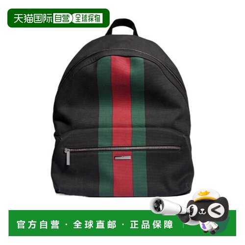 GUCCI 男士双肩包 875226FAGA48444 AW2026 黑色 Positano 大号双