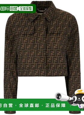 FENDI 女士西服 FJ7818A5W3F118W AW2024 黑色外套