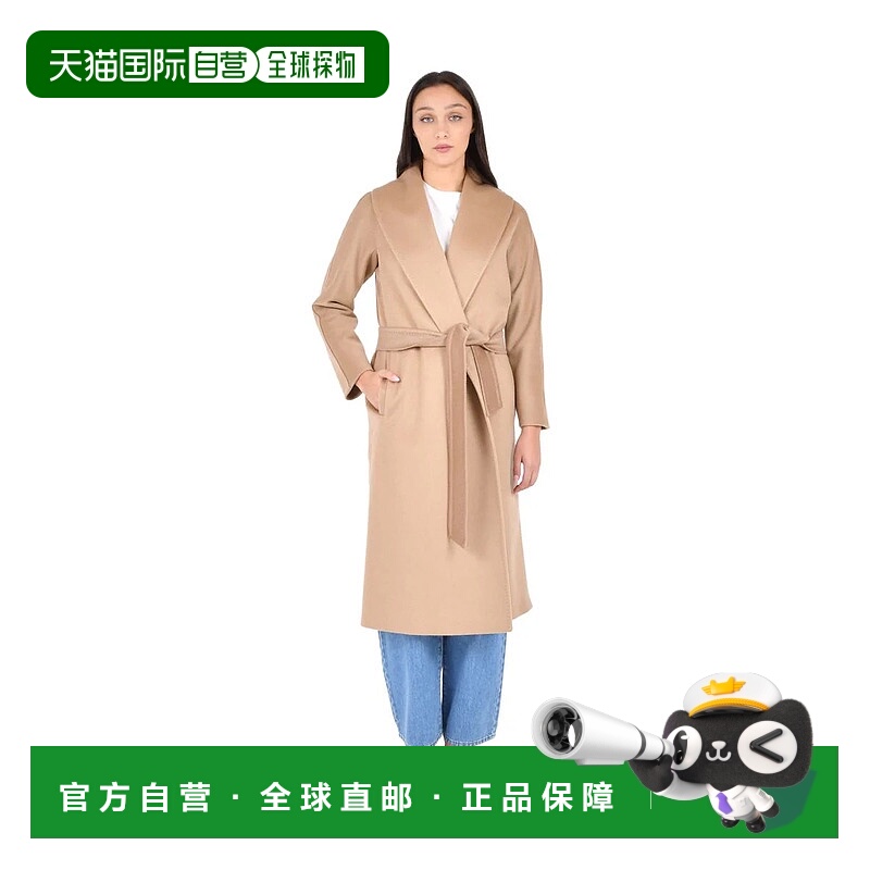 1h可退 MAX MARA 女士外套 2526016102600019 AW2025 棕色羊毛