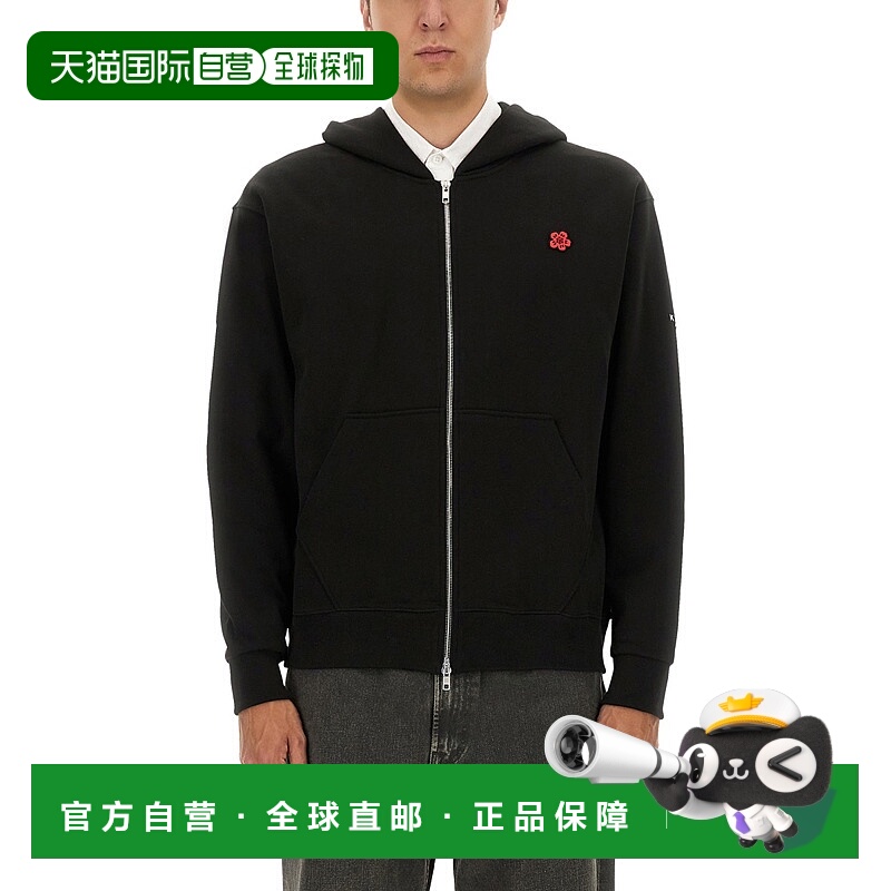 1h可退 KENZO 男士卫衣 FE65SW2254MF99J AW2025 黑色 Kenzo Magl