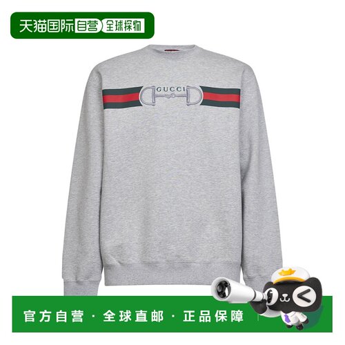 GUCCI 男士针织衫 848737XJHOK1056 SS2026 灰色 Cotton jersey s