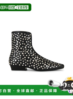 1h可退 潮奢 Staud 女士 Wally 平底脚踝靴 F25F1042RT