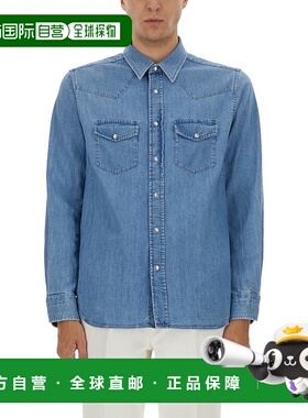 1h可退 TOM FORD 男士衬衫 HDS001FMC239HB414 AW2025 浅蓝色长袖