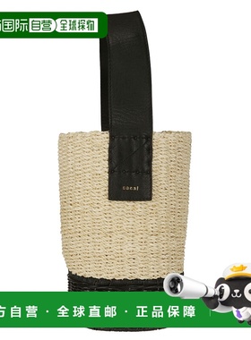 SACAI 女士斜挎包 S11801041 SS2024 白色 Woven raffia bucket b
