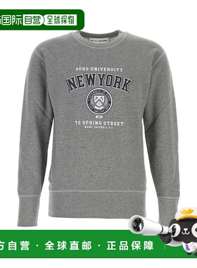 A.P.C. 男士卫衣 COHKQF37002PLA AW2025 灰色 'NY' APC capsule