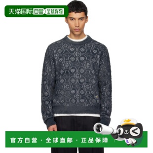 1h可退 潮奢 Casablanca 男士 灰色 Fluffy Monogram 毛衣 MAW25K