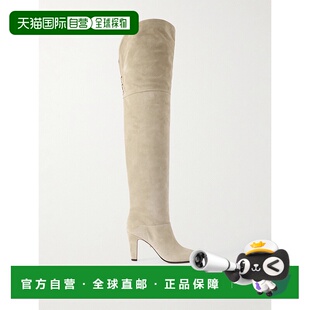 蔻依 Chloe 女士 Eve CH25W03PUZ23W 1h可退 绒面革过膝靴子 潮奢