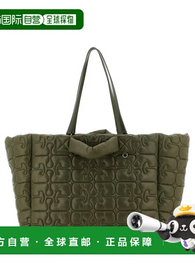 GANNI 女士手提包 B2080003861 SS2026 绿色 Re-Tech XXL 绗缝托