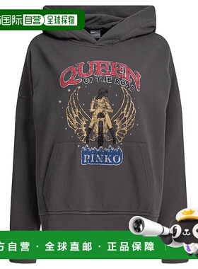 PINKO 女士卫衣 104623A2DBI63 SS2025 灰色 Sweatshirts帽衫