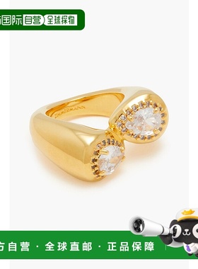 1h可退 潮奢 ZIMMERMANN 女士 12-karat 镀金水晶戒指 5423S24GOL