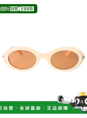 1h可退 TOM FORD 女士眼镜 FT1186S25E SS2025 乳白色 FT1186/S