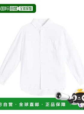 1h可退 潮奢 il gufo 男童 亚麻衬衫童装 white白色 舒适时尚