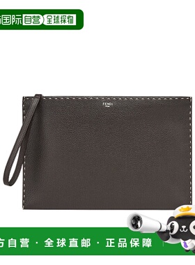 FENDI 男士卡包 7N0134AP3BF1RXY SS2025 黑色 Selleria 中号扁平