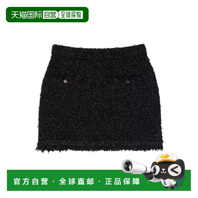 GUCCI 女士半身裙 811556XKEDT1000 SS2025 黑色 Black viscose b