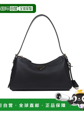 PRADA 女士单肩包 1BC229LVM2CYSF0002 SS2025 黑色斜挎包手提包