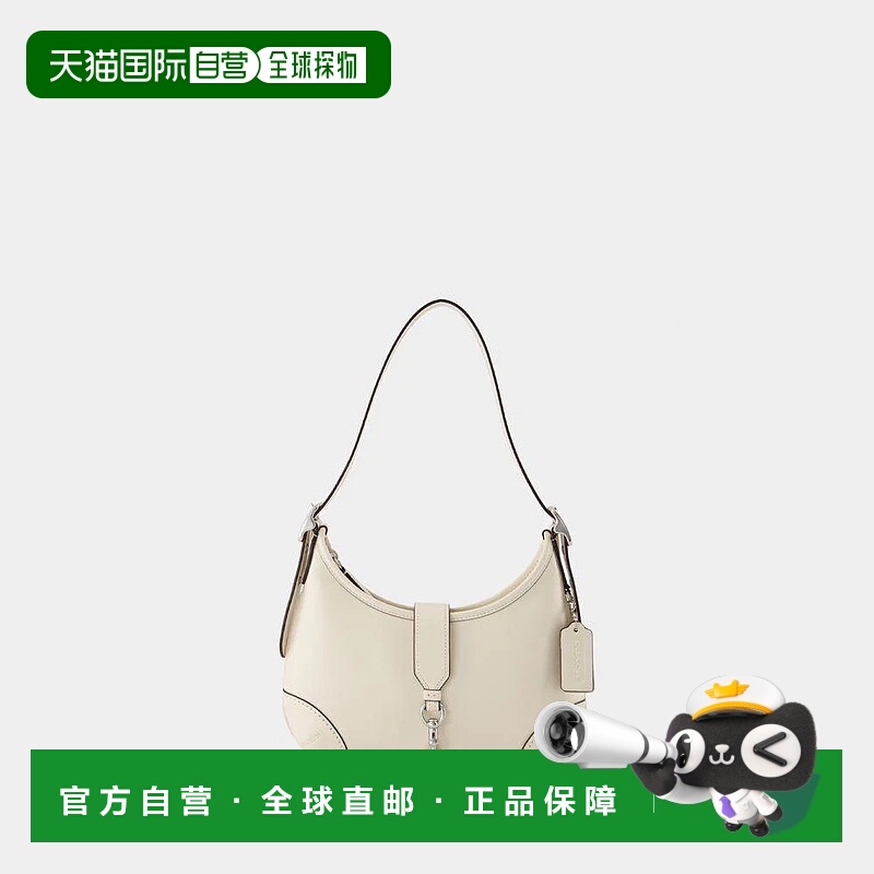 1h可退 COACH 女士单肩包 CW642 SS2025 浅棕色 Coach Hamptons H