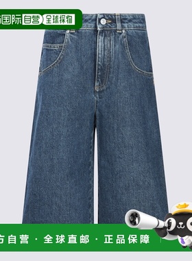 GIVENCHY 女士短裤 BW51555YCA420 SS2025 蓝色 `Curved Side` De