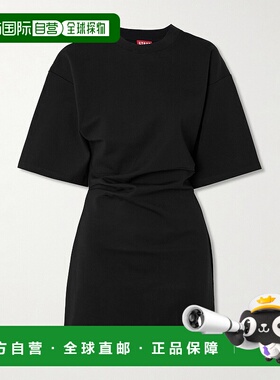 1h可退 潮奢 Staud 女士 Truman 褶皱弹性针织迷你连衣裙 R25R216