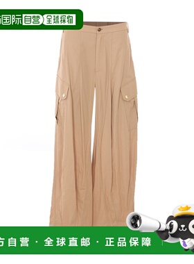 PINKO 女士休闲裤 106278A2ERD41 SS2026 浅棕色 Beige Rosalin P