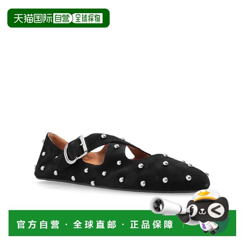 alaia 女士 圆头芭蕾舞鞋 AA3A046CK284 black黑色 舒适时尚