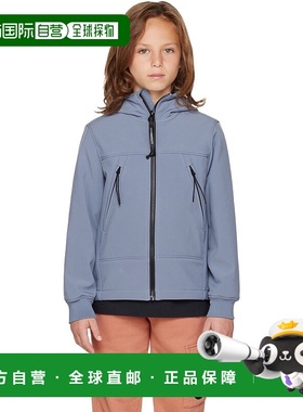 1h可退 潮奢 C.P. Company 女童 蓝色 Shell-R Goggle 儿童夹克童