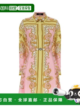 1h可退 潮奢 versace 范思哲 女士 印花斜紋迷你襯衫裙 10189331A