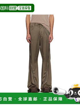 RICK OWENS 男士休闲裤 RR01E5343SCH34 SS2025 棕色