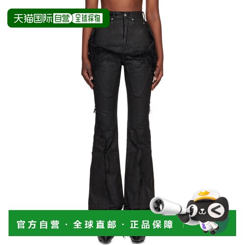 rick owens 瑞克 欧文斯 DRKSHDW 女士 黑色 Temple Slivered Boo