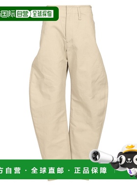 LEMAIRE 女士休闲裤 PA1184LF1350BG200 AW2025 白色阔腿裤