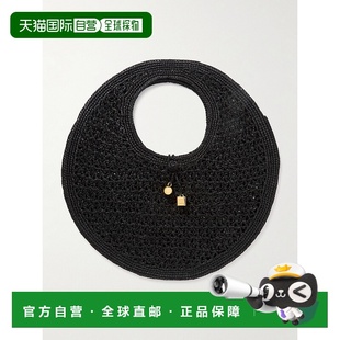 女士 Jacquemus The Rond 243 1h可退 精饰拉菲草编织手提包 潮奢