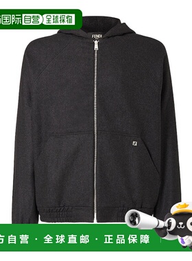FENDI 男士夹克 FAF753AVINF0TY6 CO 黑色 Slate stretch cashmer